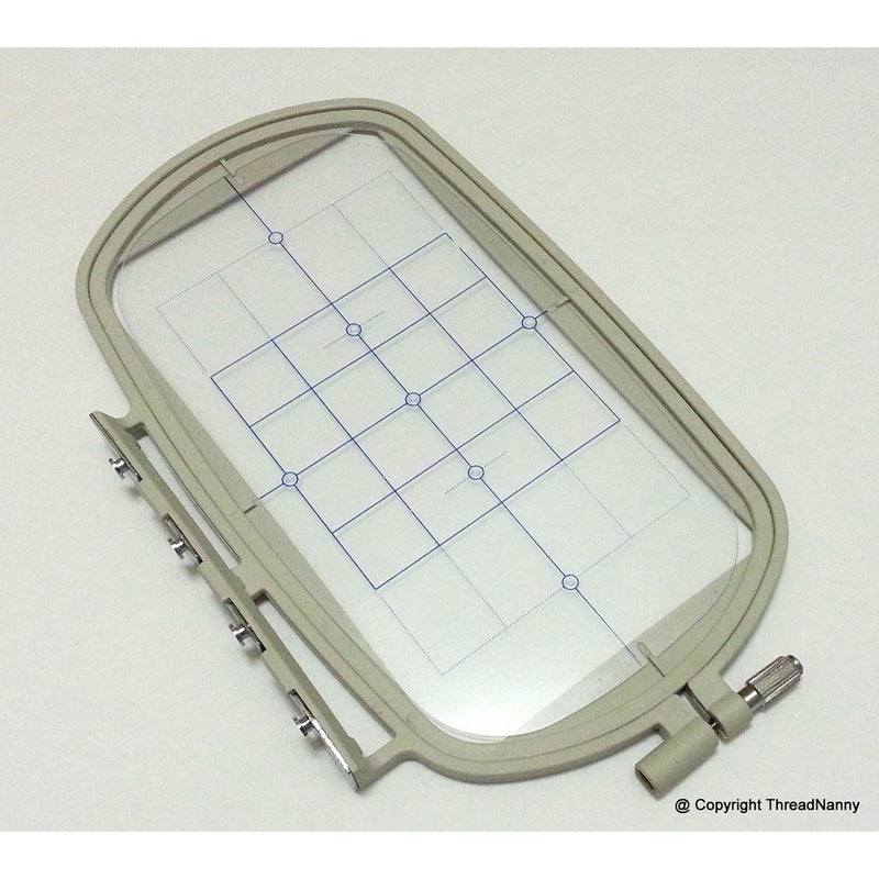 Large Embroidery Hoop w/ Placement Grid (SA432) for Brother SE270D, SE-350, SE-400, PE-500, 900D 950D SB7050E, HE-120, HE-240, Innovis 500D, Innovis 900D, Innovis 950D, LB6770PRW, LB6800PRW, Babylock Sofia A-Line and Babylock Intrigue from ThreadNanny