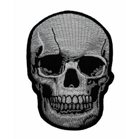 Realistic Skull Dead Biker Horror Goth Punk Emo Rock DIY Applique Embroidered Sew Iron on Patch SK-003