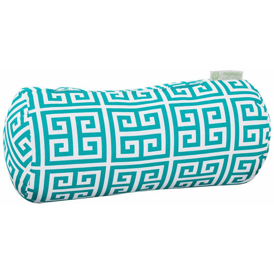 Majestic Home Goods Pacific Towers Round Bolster Pillow, Turquoise