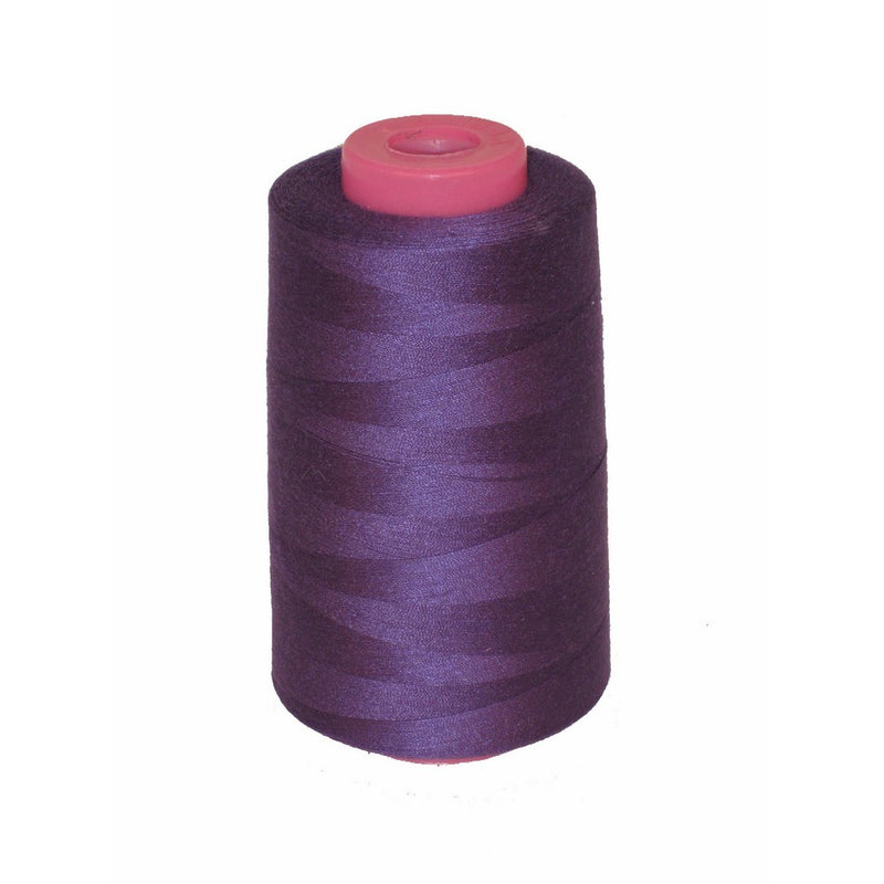 LA Linen 100% Polyester Cone Serger Thread, 6000-Yard, Purple (AX743)