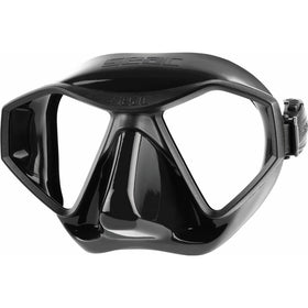 SEAC L70 Scuba Diving Mask,BLACK/BLACK