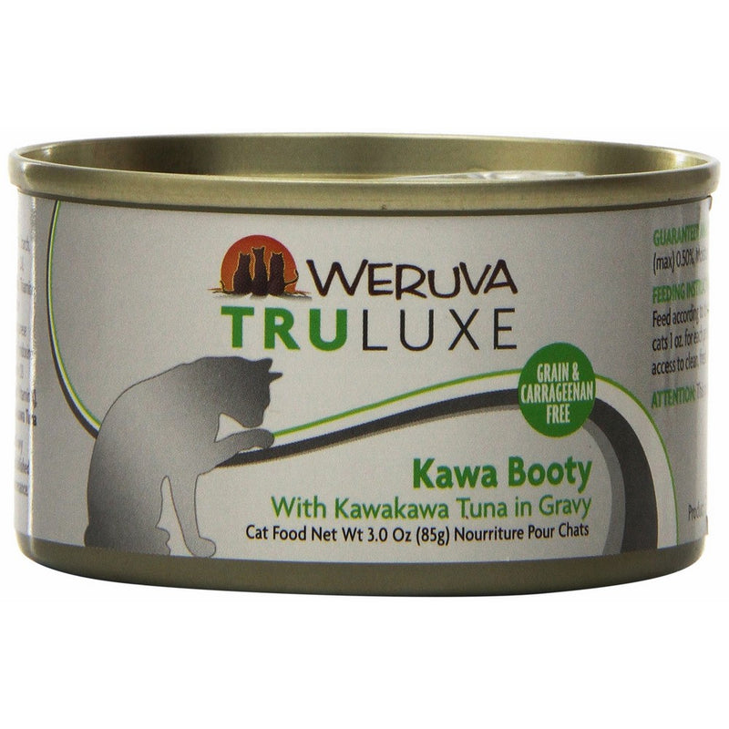 Weruva TruLuxe Cat Food, Kawa Booty with Kawakawa Tuna in Gravy, 3oz Can (Pack of 24)