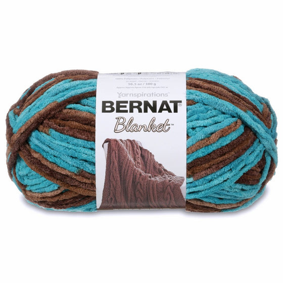 Bernat 16111010203 Spinrite Blanket Big Ball Yarn, Mallard Wood, Single Ball