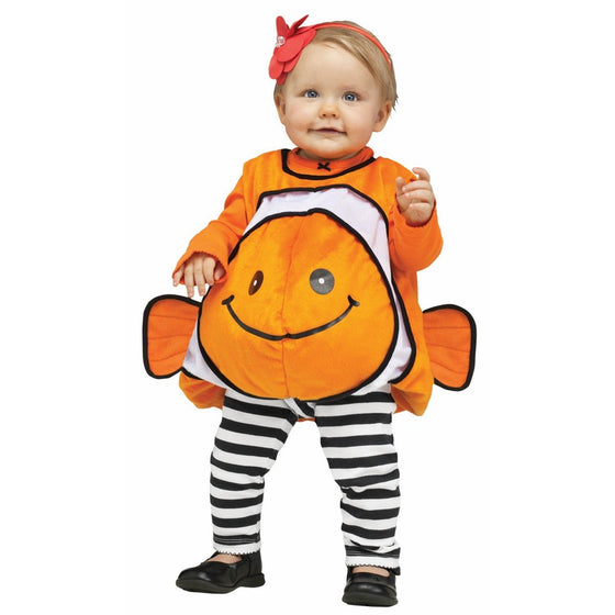 Fun World Costumes Baby's Giddy Goldfish Infant Costume, Orange/Gold, One Size
