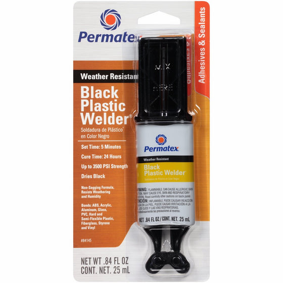 Permatex 84145 Black Plastic Weld Adhesive - 0.84 fl. oz.