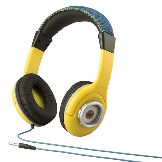 Despicable Me Minions Kid Friendly Headphones with Built in Volume Limiting Feature for Safe Listening