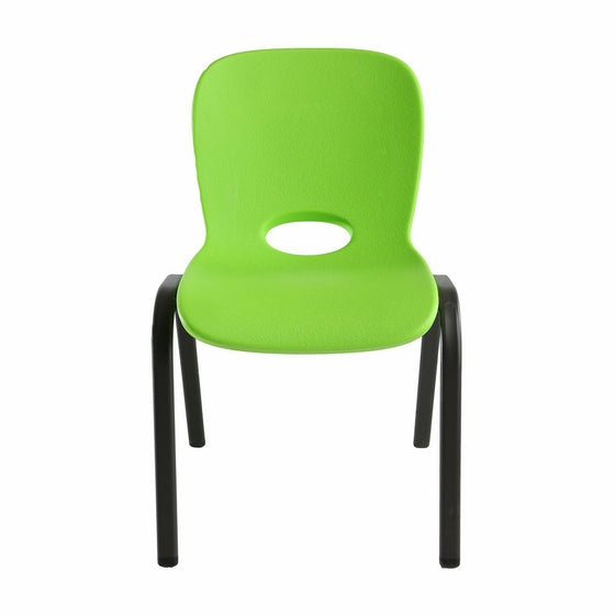 Lifetime 80473 Kids Stacking Chair (4 Pack), Lime Green