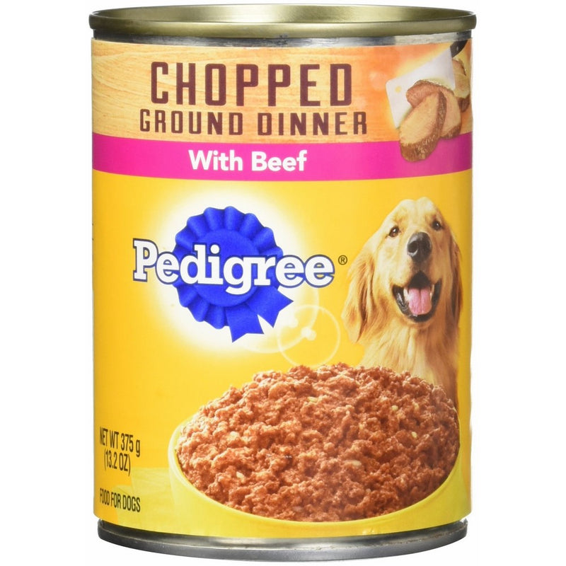 Pedigree Chopped Ground Dinner Multipack Filet Mignon & Beef Dog Food 13.2 Ounces (12 Count)