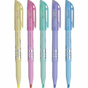 Pilot FriXion Light Pastel Collection Erasable Highlighters Set of 5 Yellow Pink Green Purple Blue; Too Much, or The Wrong Color Highlighted No Need To Stress with America's #1 Selling Pen Brand