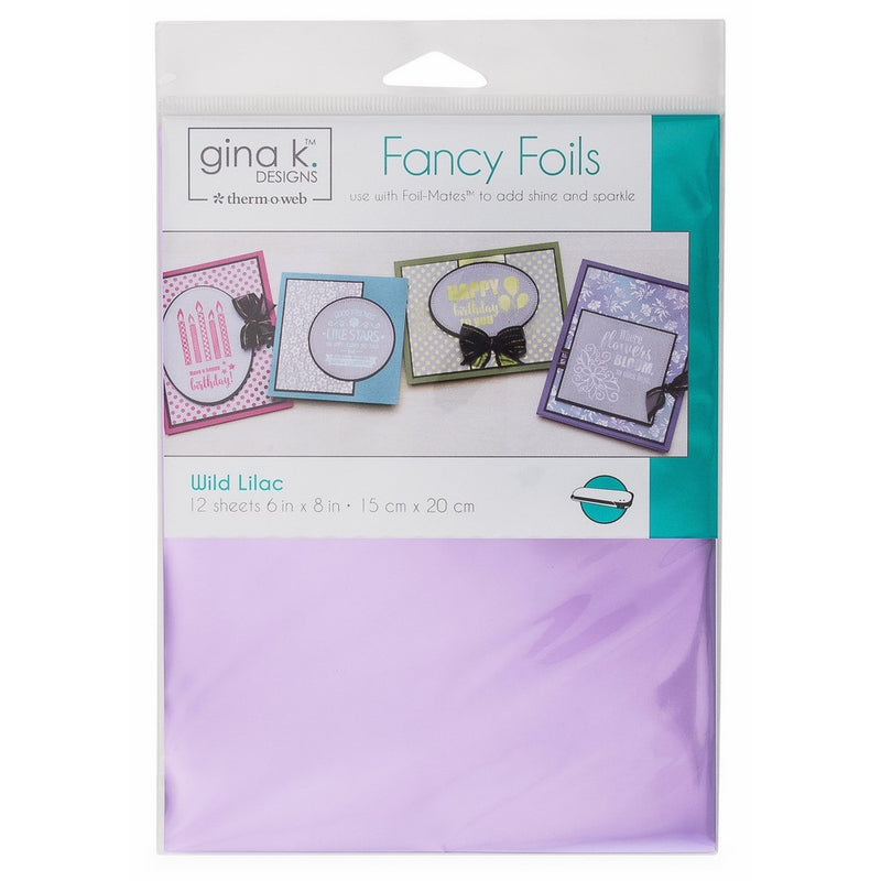 Gina K. Designs Fancy Foils 6"x8" Sheets 12 Sheets per Pack (Wild Lilac)