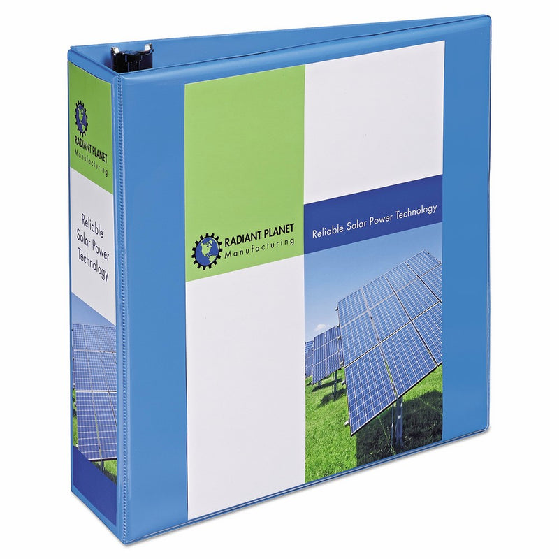 Avery Heavy-Duty Nonstick View Binder, 3" One Touch Slant Rings, 600-Sheet Capacity, DuraHinge, Lt. Blue (05601)