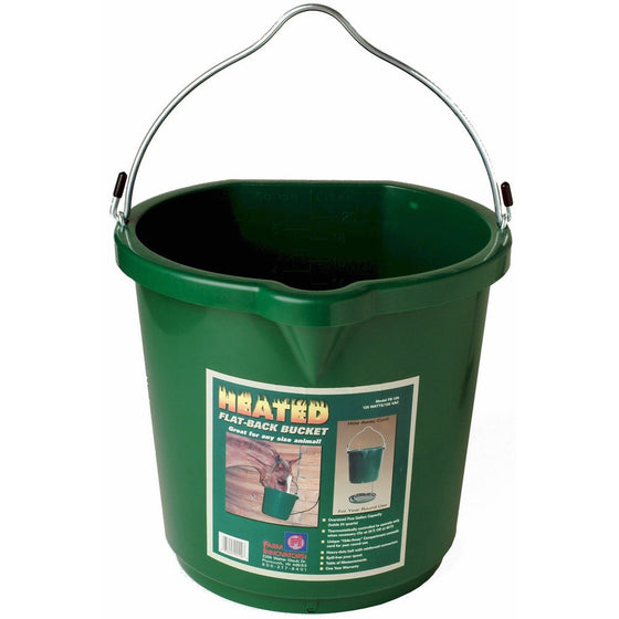 Farm Innovators 5-Gallon Flat-Back Heated Bucket (Additional Sizes and Styles Available)