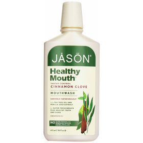 Jason Natural Cosmetics Healthy Mouth Mouthwash, Mint, Tea Tree, Clove and Cinnamon, 16 oz
