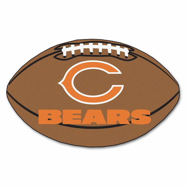 FANMATS NFL Chicago Bears Nylon Face Football Rug