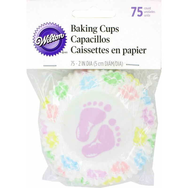 Wilton 415-113 Baby Feet Standard Baking Cups,75-Count