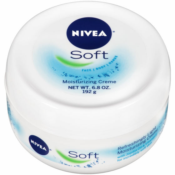 NIVEA Soft Moisturizing Creme 6.8 Ounce (Pack of 4)