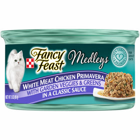 Purina Fancy Feast White Meat Chicken Primavera Cat Food - (24) 3 oz. Pull-top Can