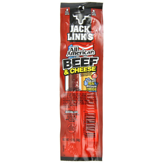 Jack Link's All American Beef and Cheese Sticks Combo Pack, 1.2-Ounce, 16 count (Pack of 2)