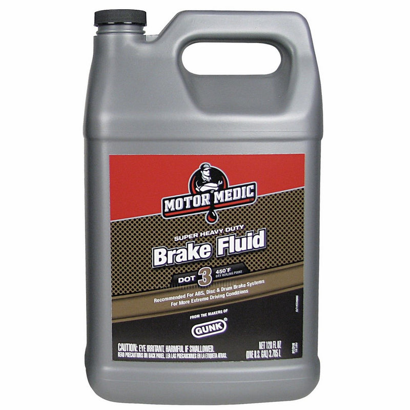 Niteo Motor Medic M4334 DOT 3 Super Heavy Duty Brake Fluid - 1 Gallon