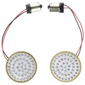 Custom Dynamics GEN-200-R-1156 LED Turn Signal Insert (Red For Bullet/Deuce-Style Turn Signals (Red Dual Function))