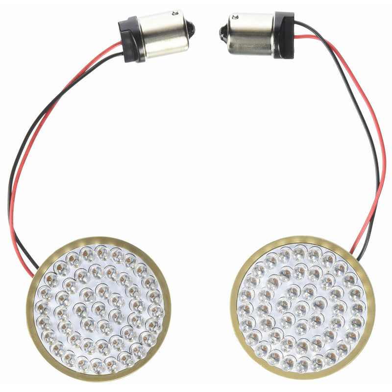 Custom Dynamics GEN-200-R-1156 LED Turn Signal Insert (Red For Bullet/Deuce-Style Turn Signals (Red Dual Function))