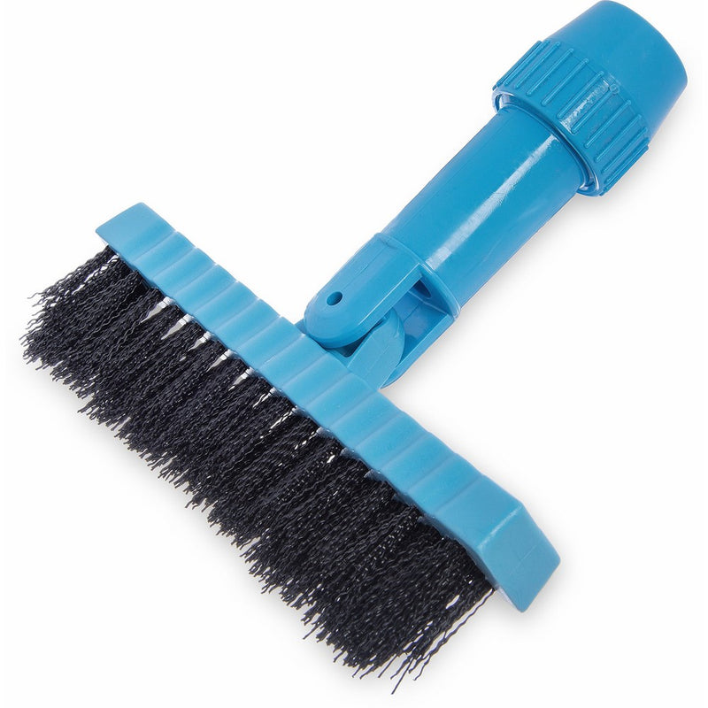 Carlisle 36532003 Swivel Head Grout Line Brush, Nylon Bristles, 1-1/4" Bristle Trim, 7-1/2" Length x 1" Width, Black