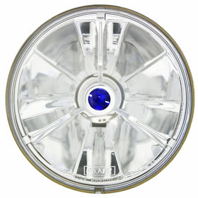 Adjure T50703 5-3/4" Pie Cut Blue Dot Tri-Bar Motorcycle Headlight with H4 Bulb