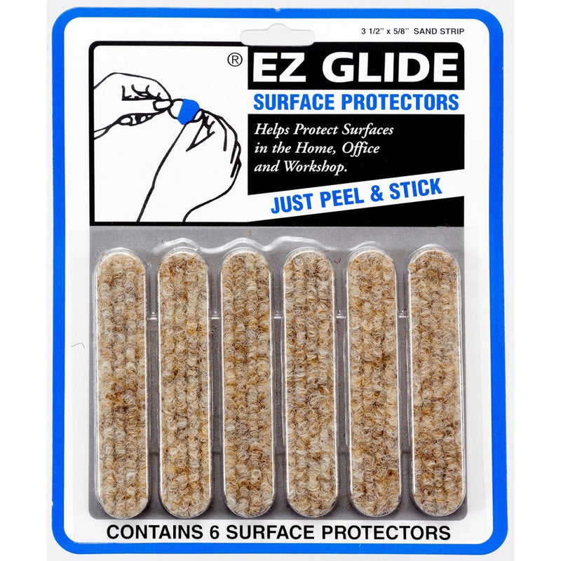 EZ Glide 3 1/2" x 5/8" Sand Strips Adhesive Protector