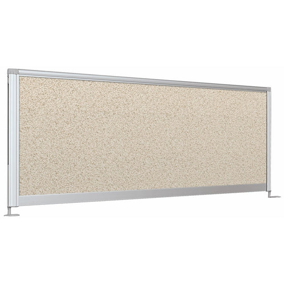 Balt Desktop Privacy Panel, 48-Inch Pebbles Vinyl Quarry