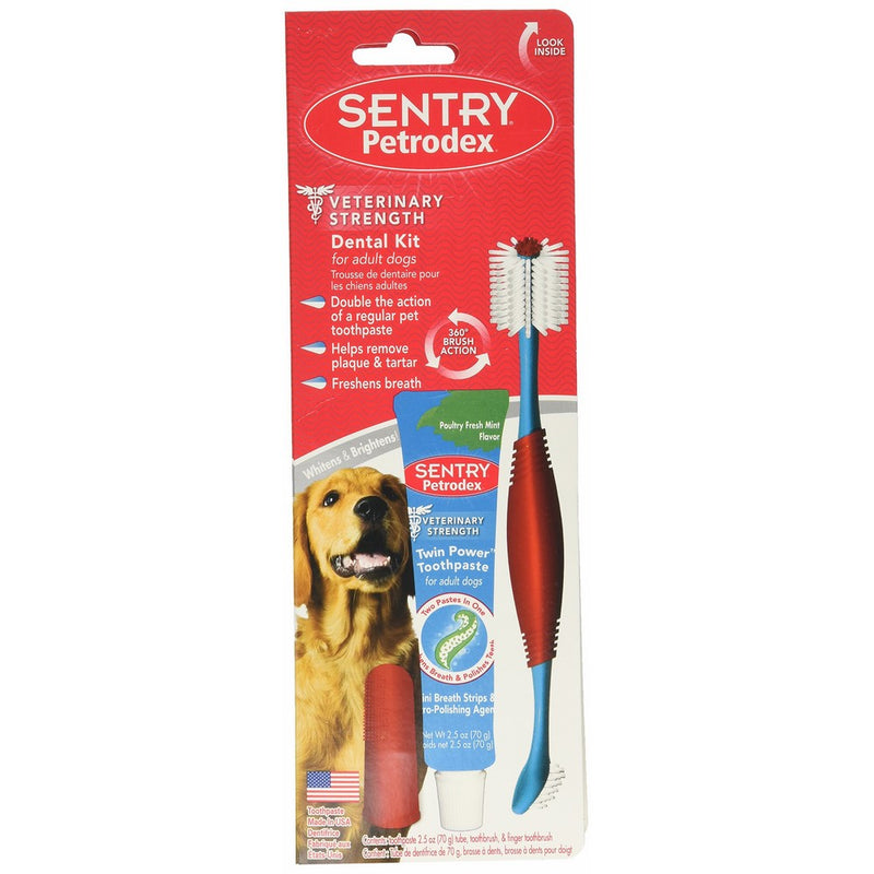 SENTRY Petrodex Dental Care Kit for Adult Dogs