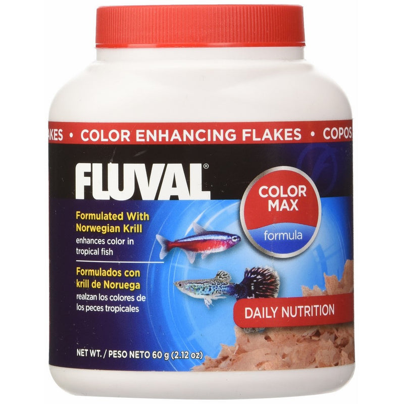 60gm Fluval Color Enhancing Flakes Fish Food, 2.12-Ounce