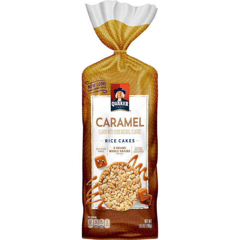 Quaker Rice Cakes, Caramel Corn, 6.56 oz