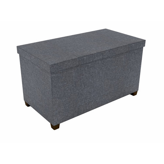 dar Living Storage Ottoman 17x34, Dark gray