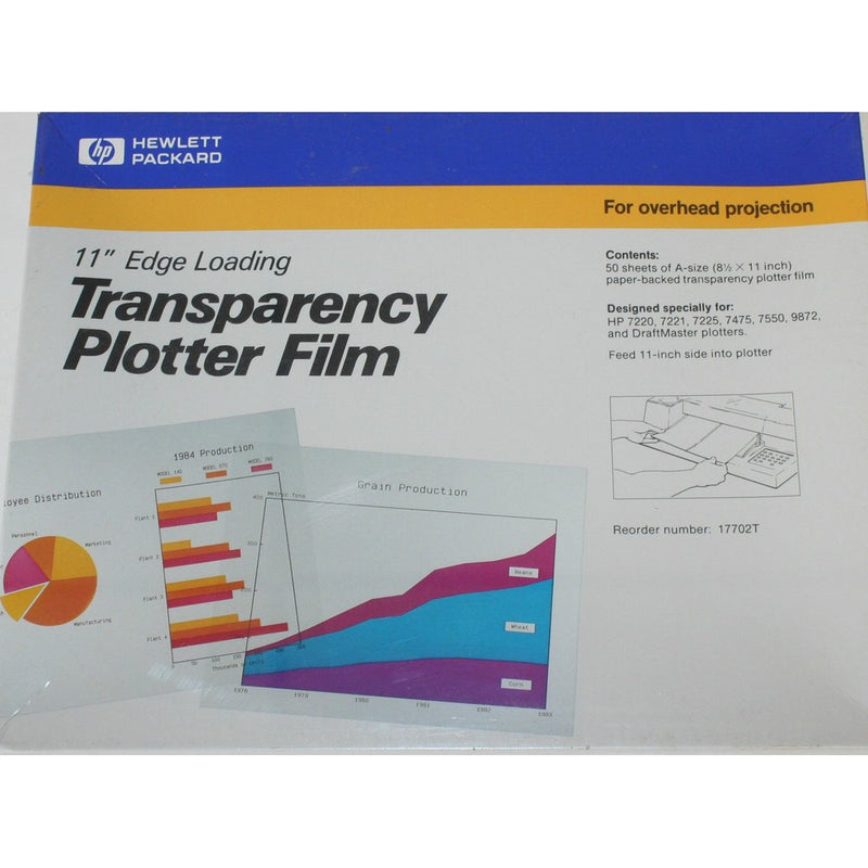 11" Edge Loading Transparency Plotter Film