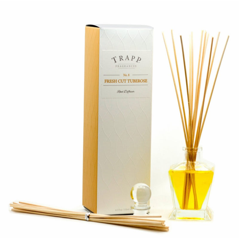 Trapp Ambiance Collection Reed Diffuser Kit, No. 8 Fresh Cut Tuberose, 4.5-Ounce