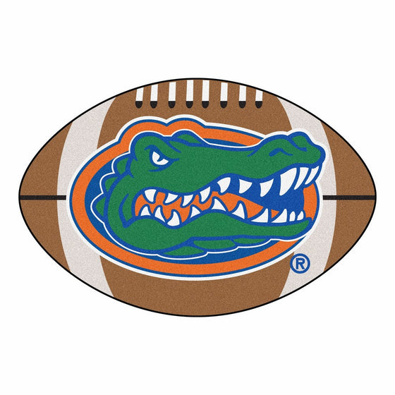 Fanmats NCAA University of Florida Gators Nylon Face Football Rug