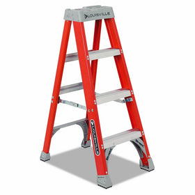 Louisville Ladder FS1504 300-Pound Duty Rating Fiberglass Platform Ladder, 4-Feet