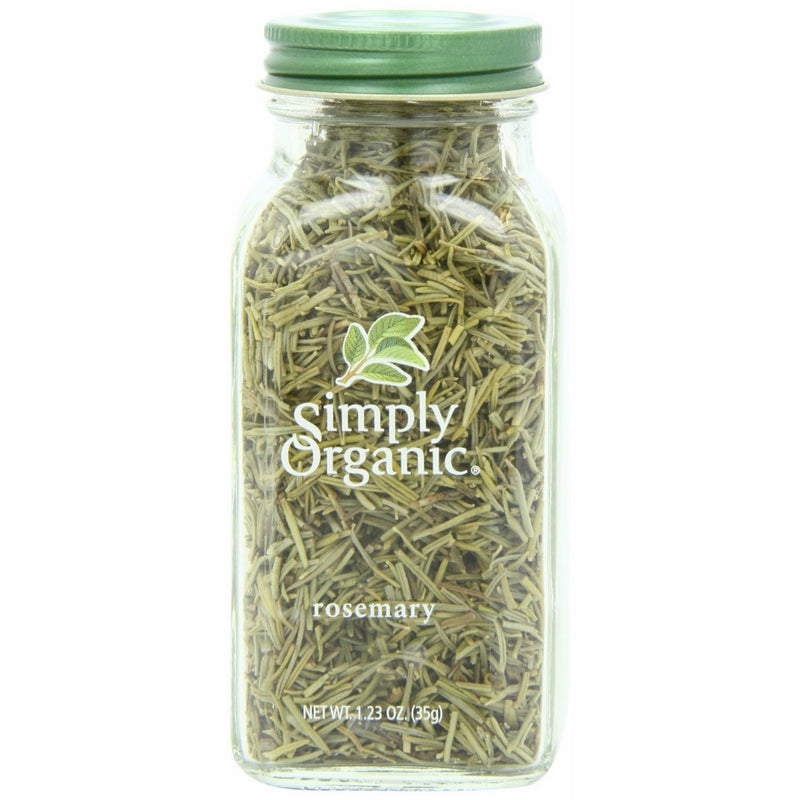 Simply Organic Rosemary Leaf Whole Certified Organic, 1.23-Ounce Container