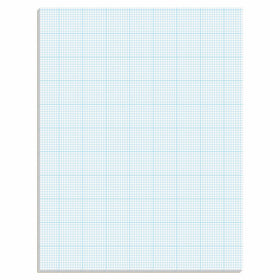 TOPS Cross-Section Pads, 8-1/2" x 11", Glue Top, Graph Rule (10 x 10), 50 Sheets (35101)