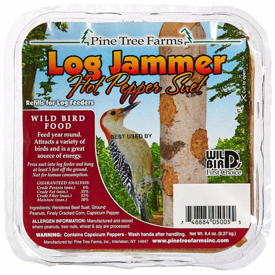 Pine Tree 5005 Log Jammer Hot Pepper Suet, 9.4 oz.