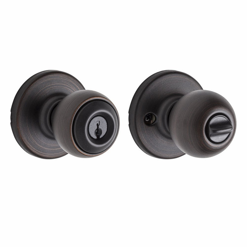Kwikset Polo Entry Knob in Venetian Bronze