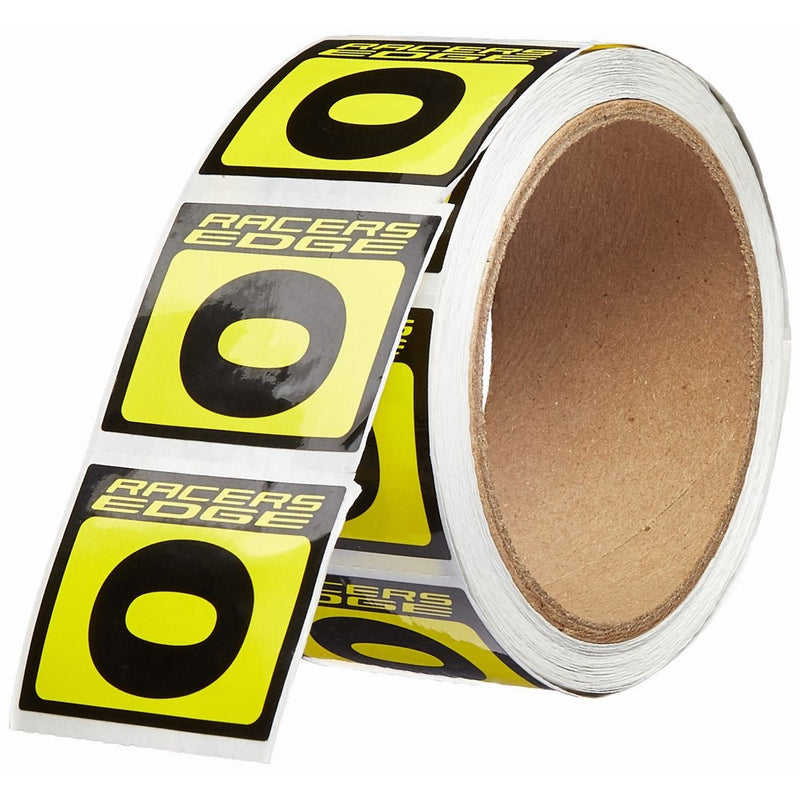 Racers Edge 9070 #0 Race Number Set, Black/Yellow