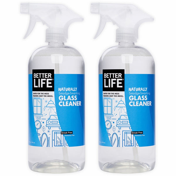 Better Life Natural Streak Free Glass Cleaner, 32 Ounces (Pack of 2), 24425