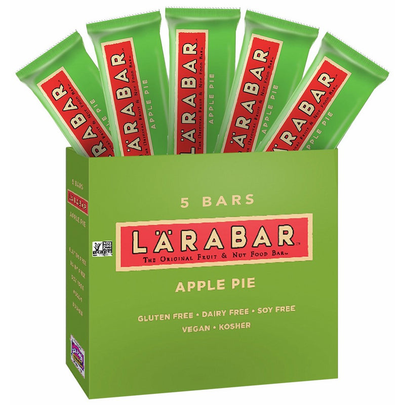 LÄRABAR Larabar Fruit & Nut Food Bar Gluten Free Non-GMO Apple Pie 1.6 oz Bar, 5 Count