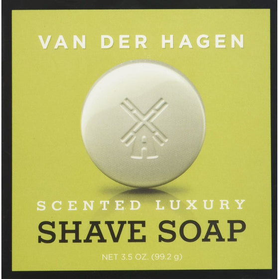 Van der Hagen Men's Luxury Scented Shave Soap - 3.50 oz