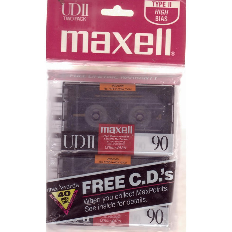 Maxell UDII Cd 90 MIN /135m (2-pack)