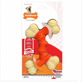 Nylabone Dura Souper Bacon Flavored Double Bone Dog Chew Toy