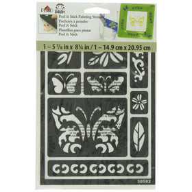 FolkArt Peel and Stick Painting Stencil, 30582 Butterfly