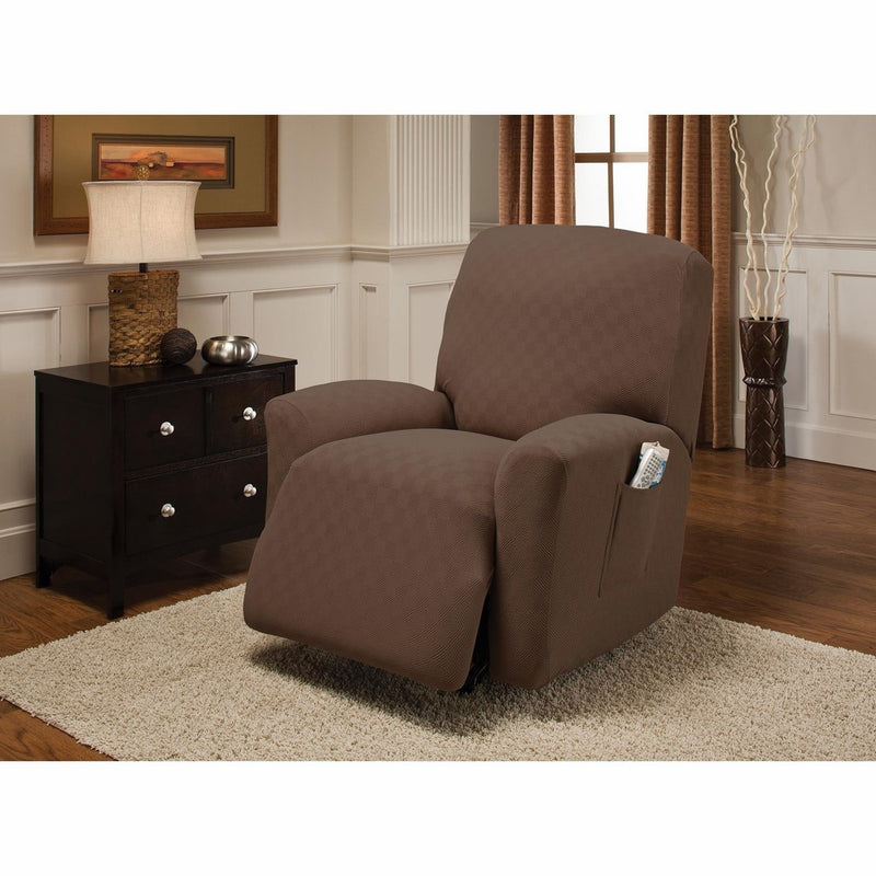 Stretch Sensations Newport Recliner Stretch Slipcover, Cocoa