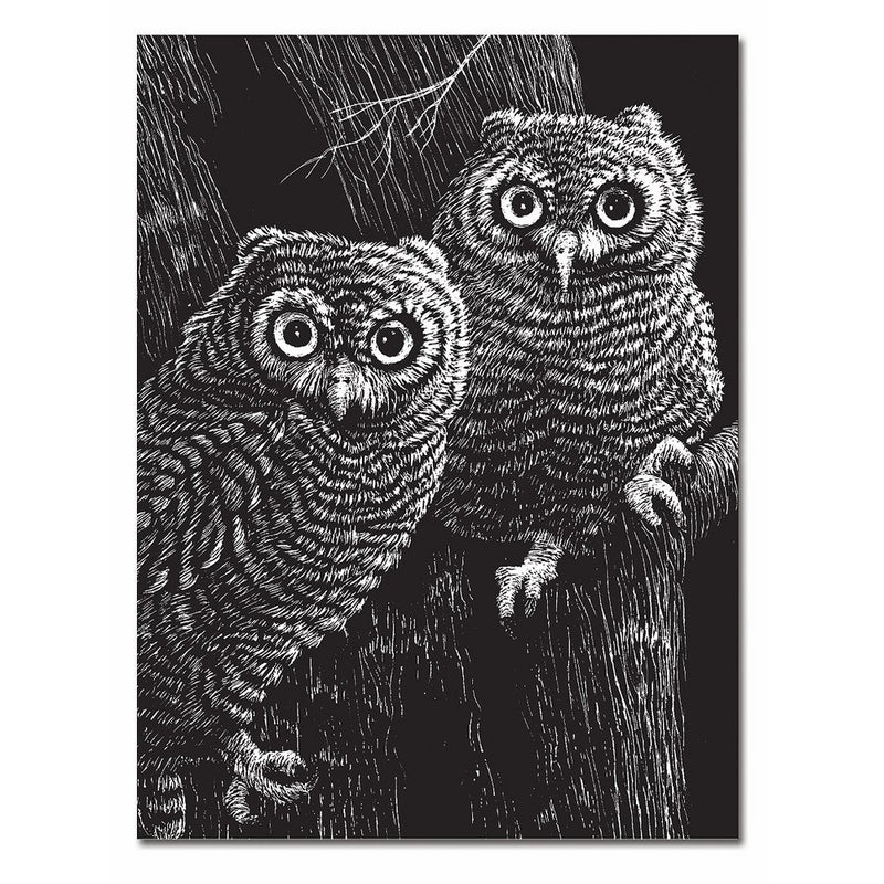 Melissa & Doug Scratch Art Scratchboard (11 x 13 inches), Black Coated - Set of 10 Boards